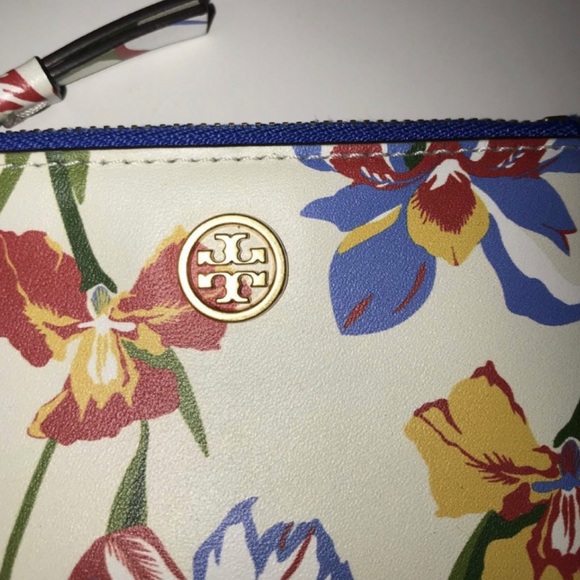 Tory Burch Leather Card Case Key Fob - Picture 5 of 7